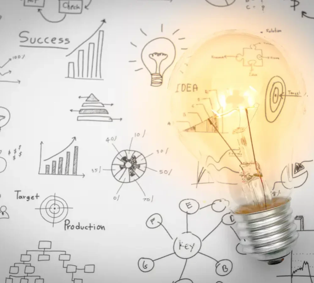 light-bulb-with-drawing-graph